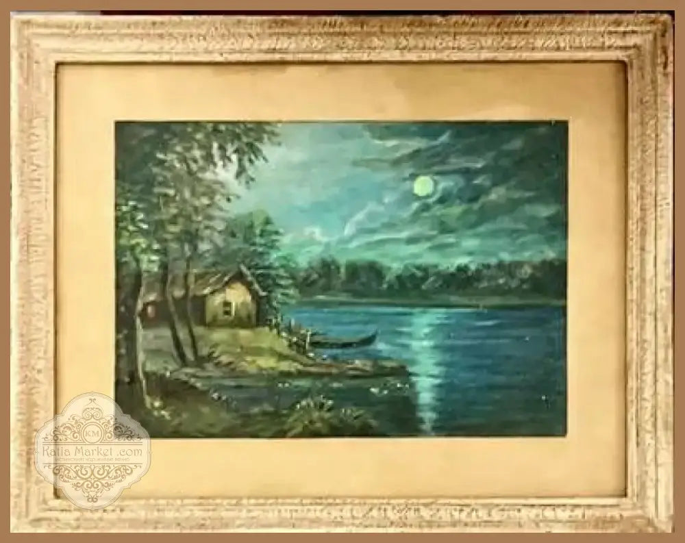 Картина акварел в рамка (836) - Картина