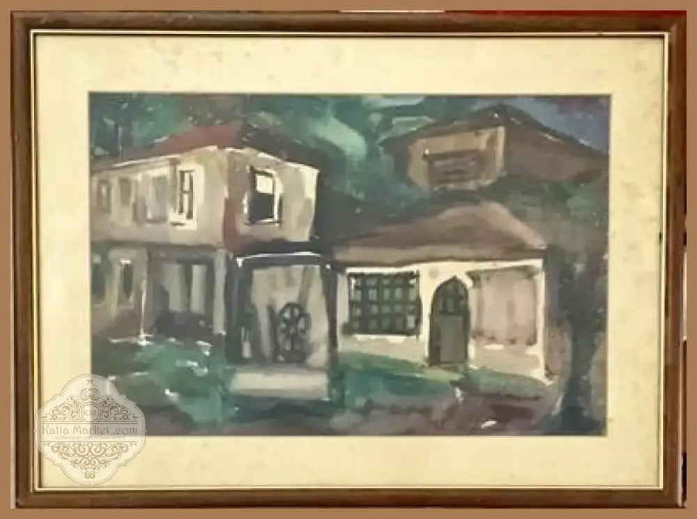 Картина акварел в рамка (850) - Картина