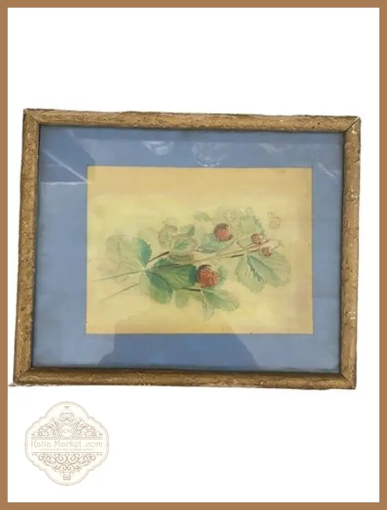 Картина акварел в рамка - antique