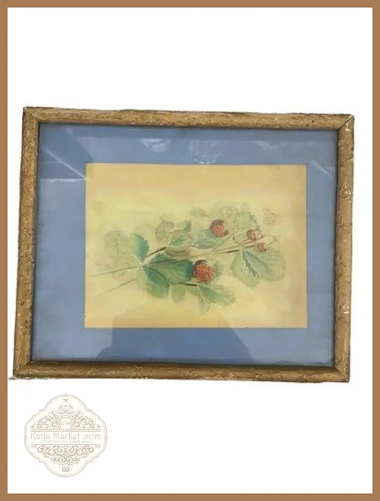 Картина акварел в рамка - antique