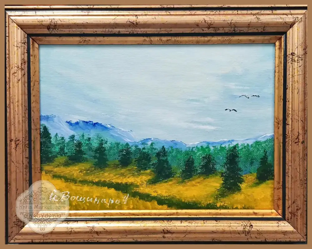 Картина масло върху платно с рамка (487) - Картина