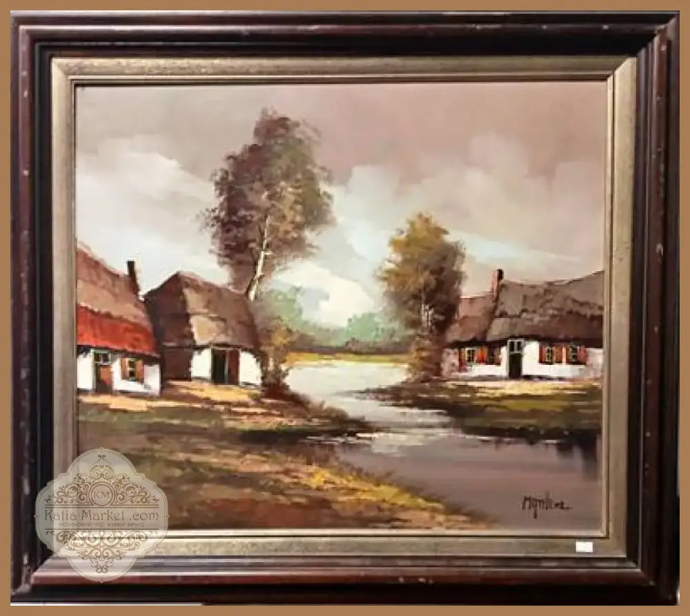 Картина масло върху платно с рамка (541) - Картина