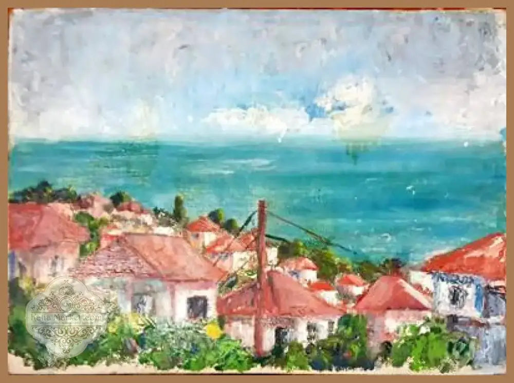 Картина масло върху платно с рамка (602) - Картина