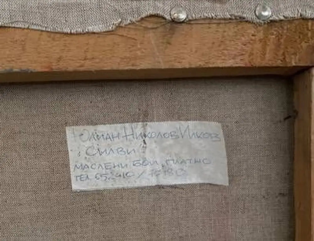 Картина масло върху платно с рамка (657)