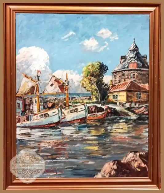 Картина масло върку платно с рамка (643) - Картина