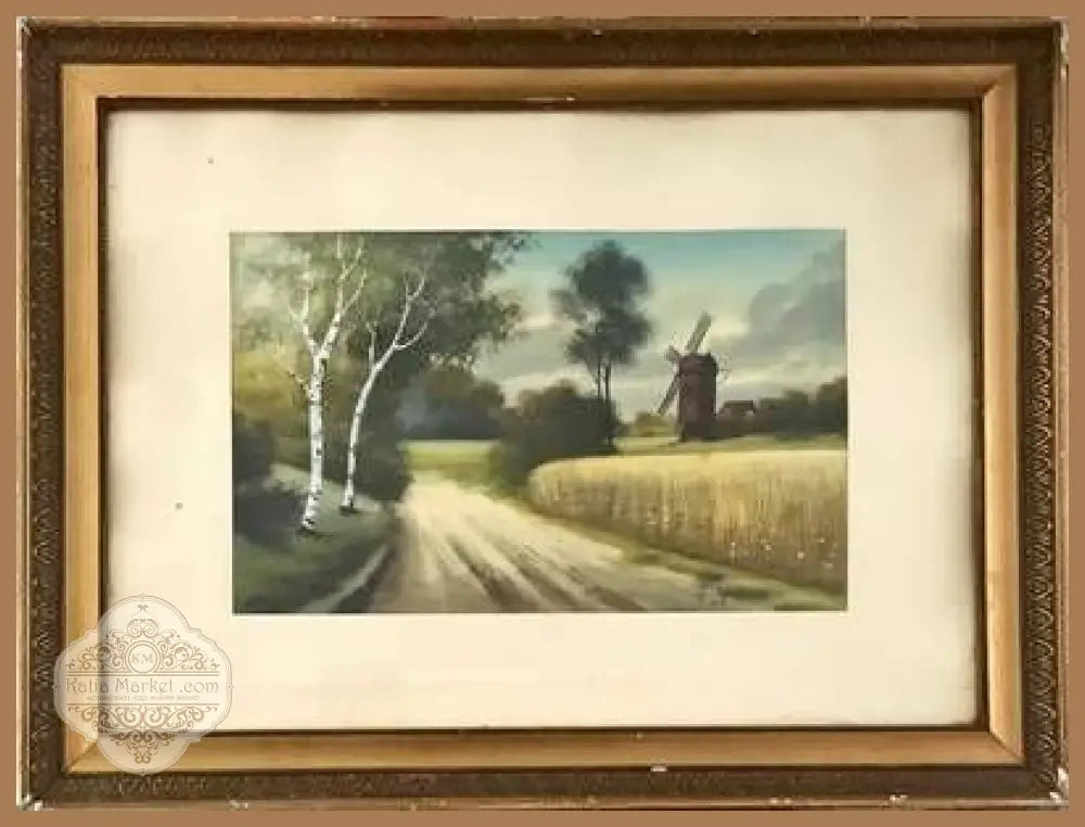 Картина молив хартия в рамка - antique