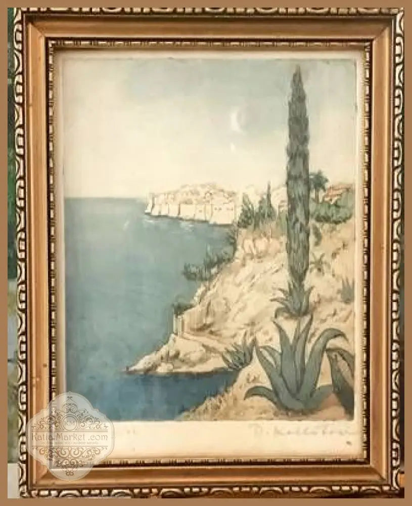 Картина молив хартия в рамка - antique
