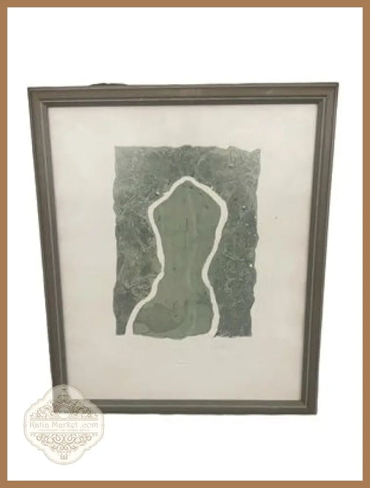 Картина офорт,,Вода’ Е/А IV/X в рамка - antique