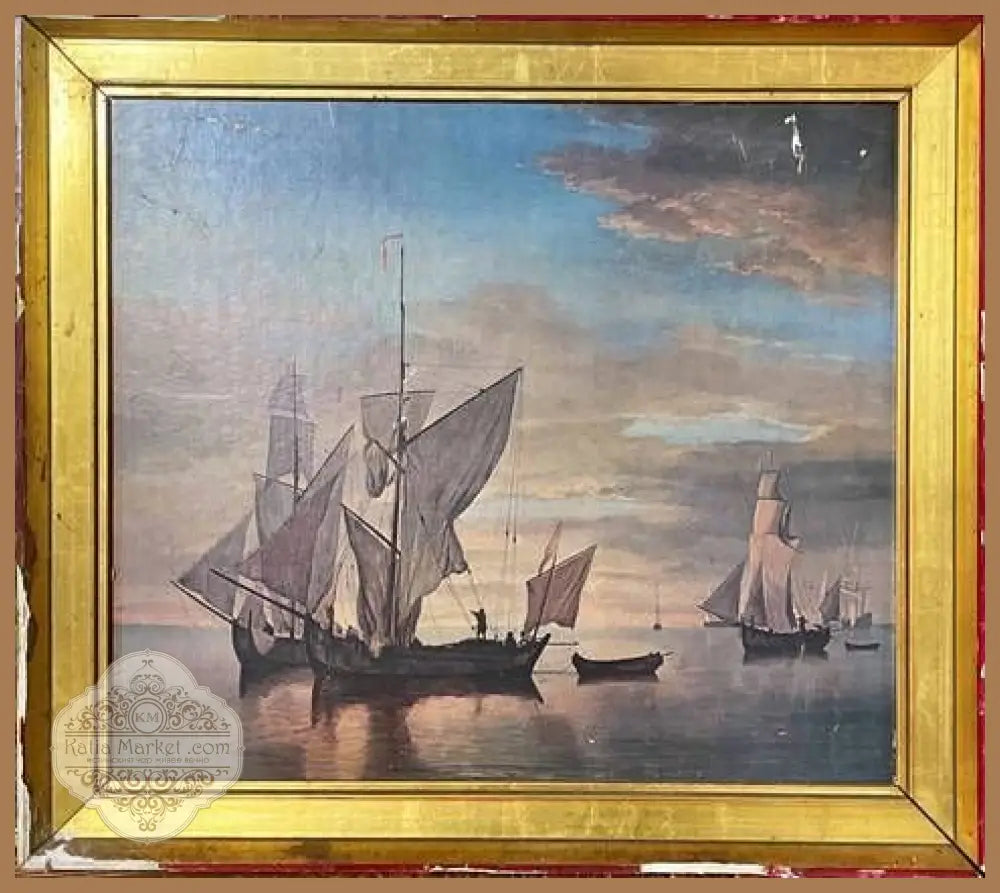 Картина принт,картон в рамка - antique