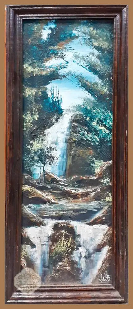 Картина с рамка масло - Златев `95 - antique