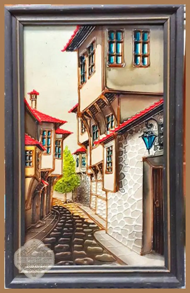 Картина смесена техника - ’Из Пловдив’ Борислав Тодоров 1995г. - antique