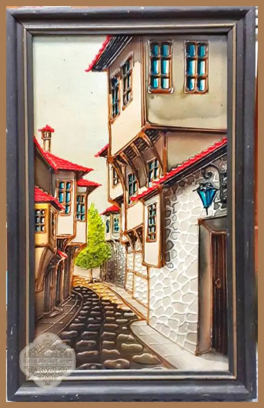 Картина смесена техника - ’Из Пловдив’ Борислав Тодоров 1995г. - antique