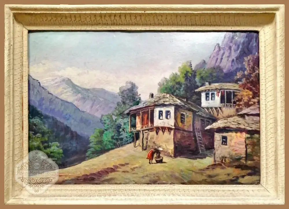 Картина върху фазер с рамка масло (323) - Картина