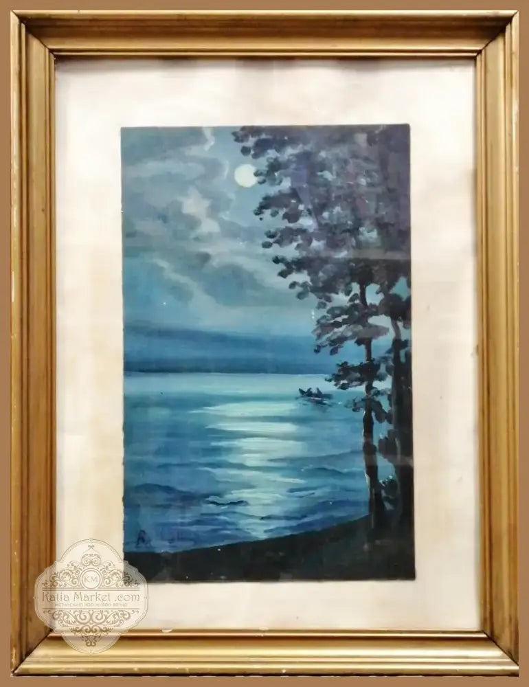 Картина върху картон с рамка масло (326) - Картина
