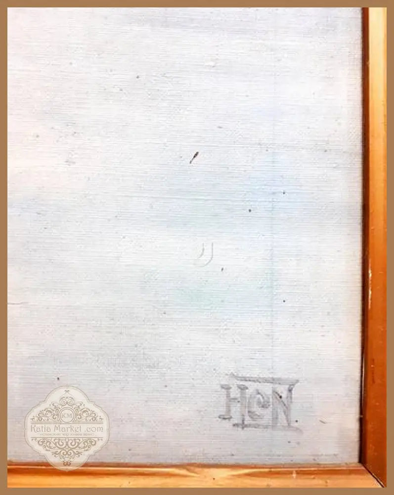 Картина върху платно масло - Георги Божков 1986г. - antique
