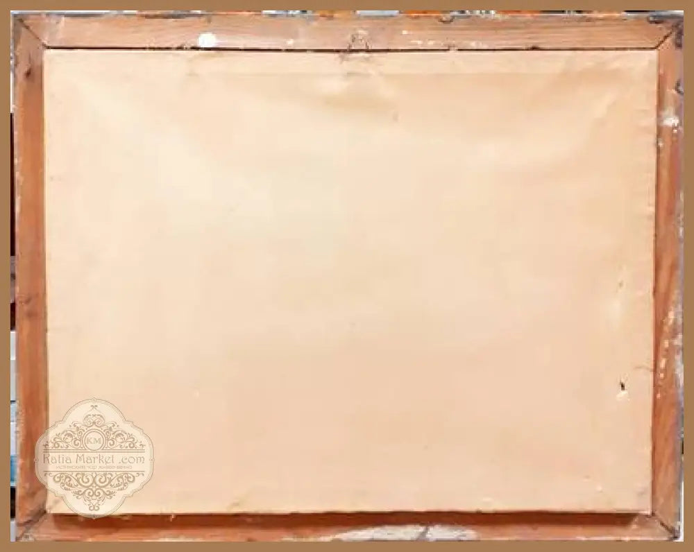 Картина върху платно масло от 70-те год. - В. Филипов - antique