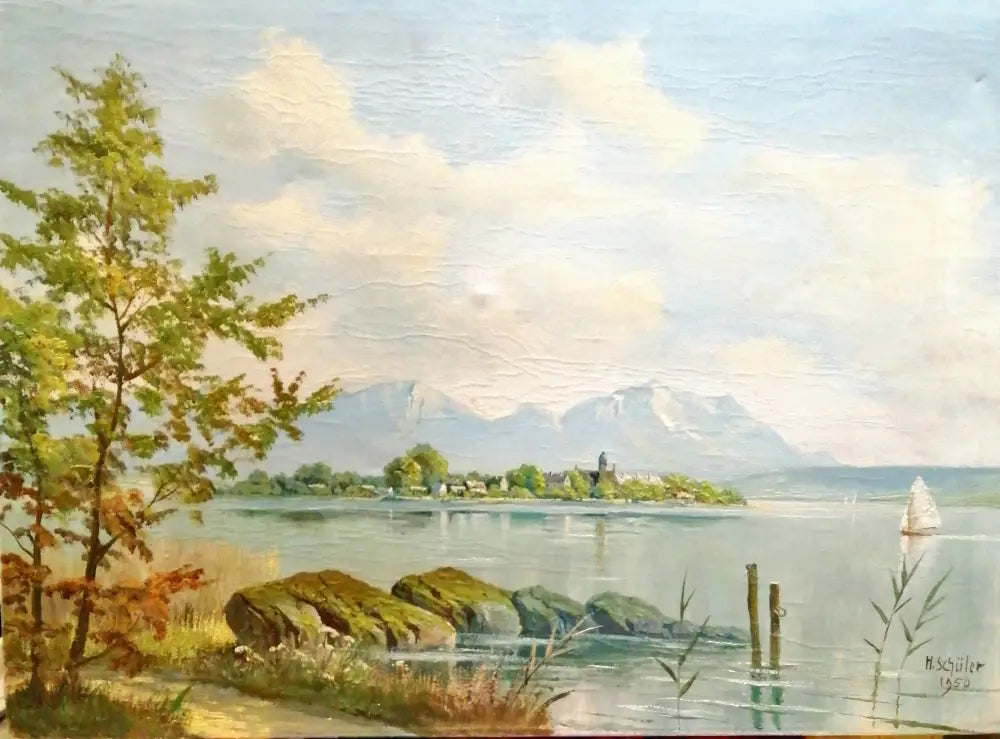Картина върху платно с рамка масло (178) - Картина