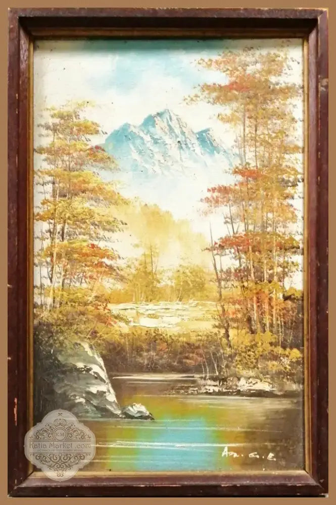 Картина върху платно с рамка масло (343) - Картина