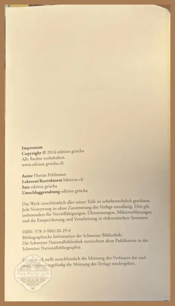 Keine Chance (406) - Книга