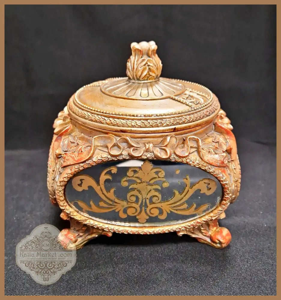 Керамична кутия с вградени огледала - antique