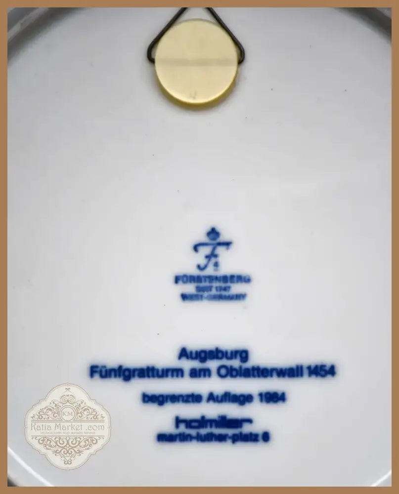 Колекционна чиния на Fürstenberg (116182)