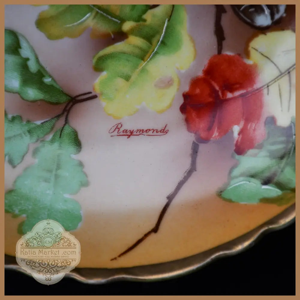 Колекционна чиния на O & E.G. Royal Austria - antique