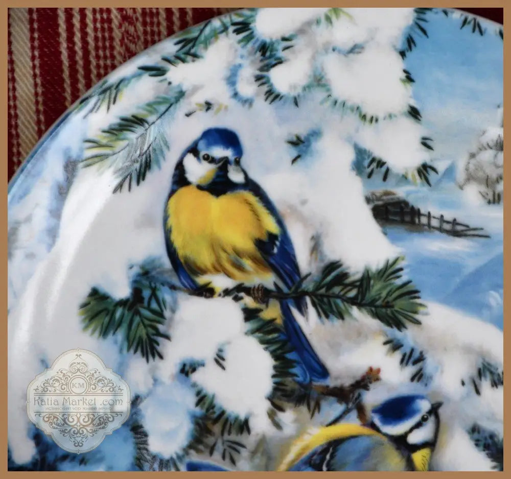 Колекционна чиния ’Vogel im Winter’ - ’Hutschenreuther’ - antique