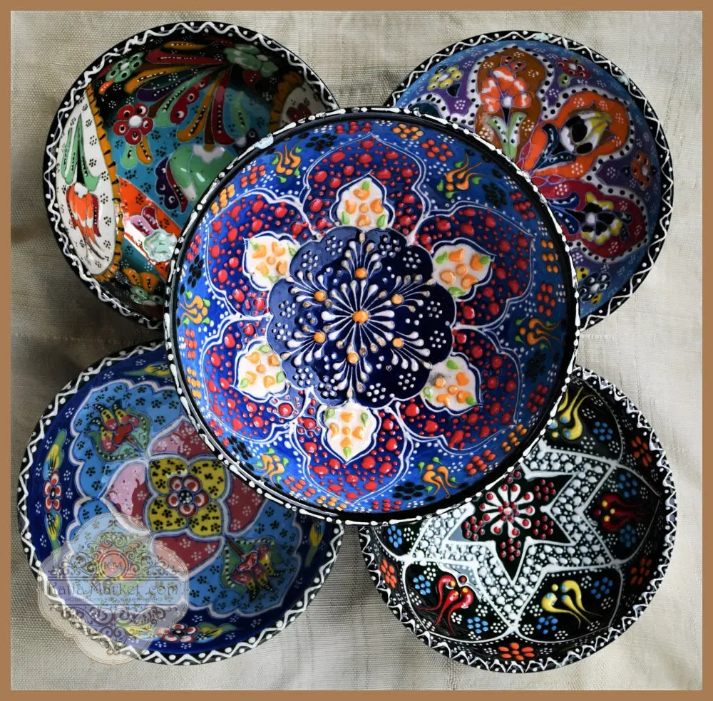 Комплект от 5 купи - майолика - antique