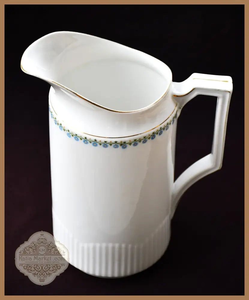 Комплект от голям старинен чайник и кана - KPM - antique