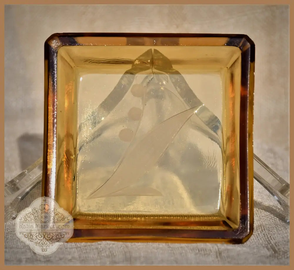 Комплект подложки за чаши Art Deco - ръчно гравирани - antique
