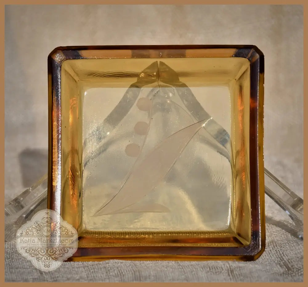 Комплект подложки за чаши Art Deco - ръчно гравирани - antique