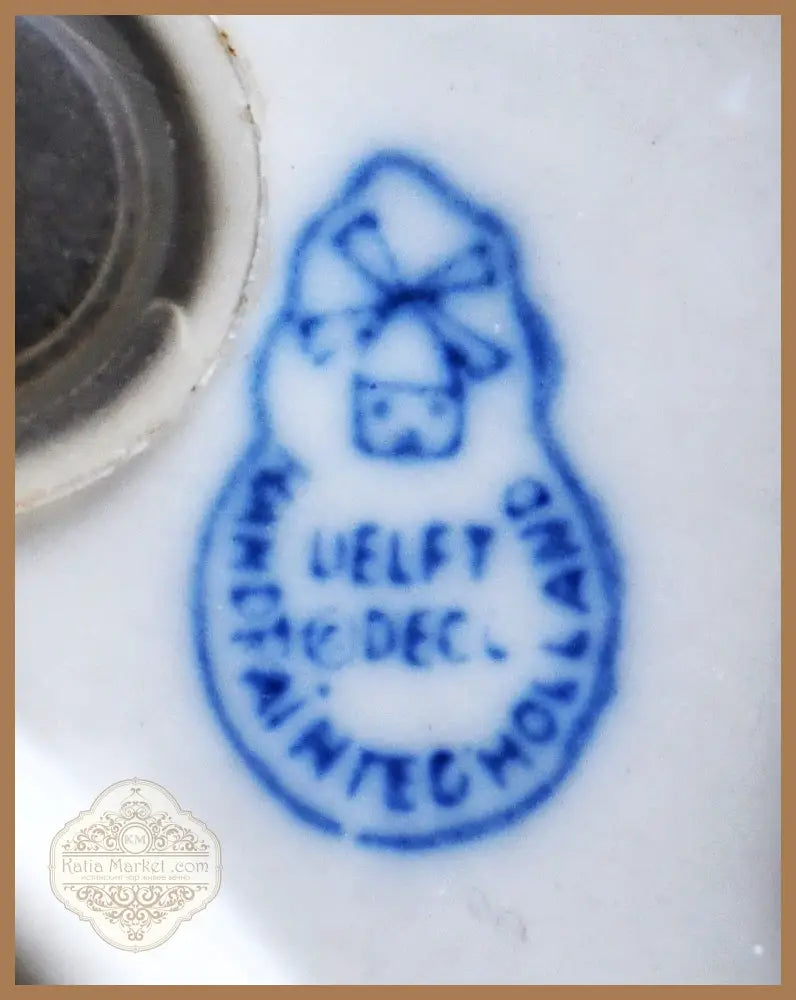 Крава-солница Delft - antique