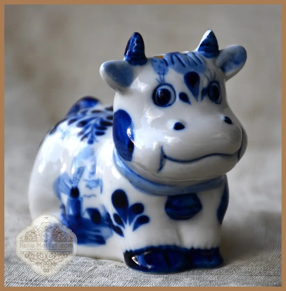 Крава-солница Delft - antique