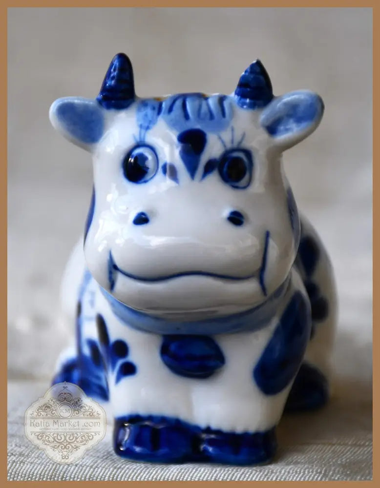 Крава-солница Delft - antique