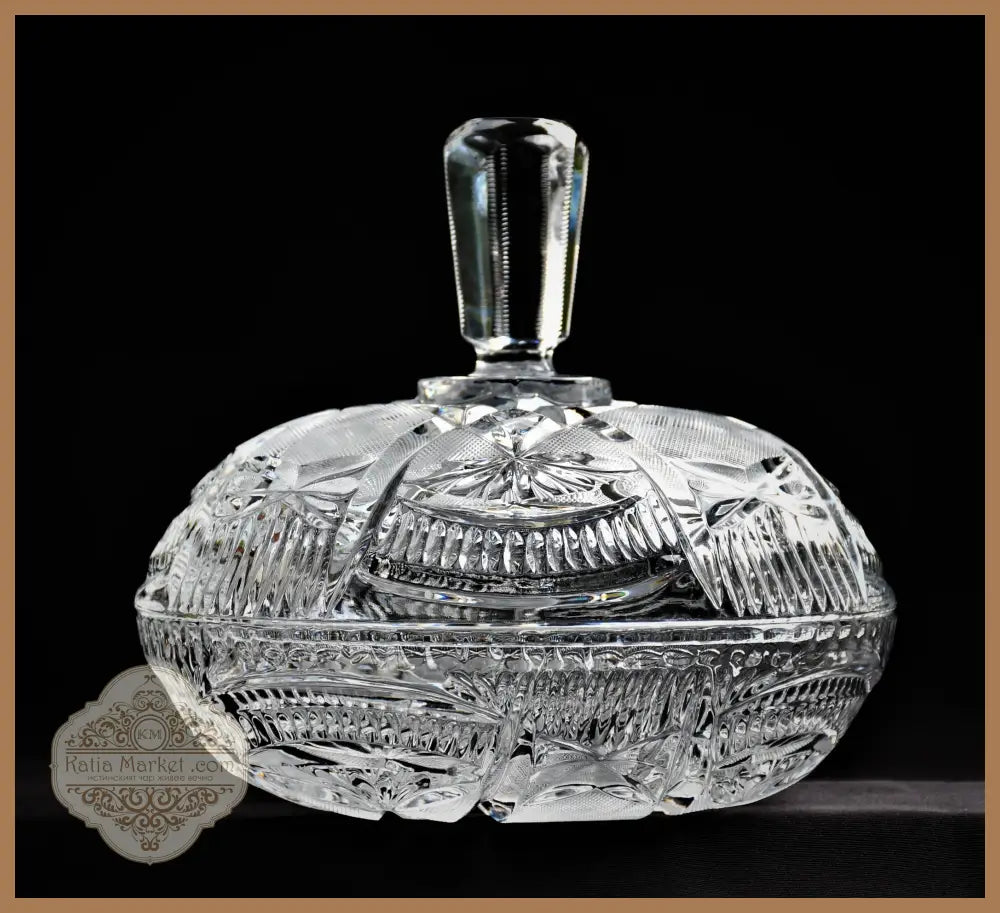 Кристална винтидж бомбониера (2 кг.) - antique