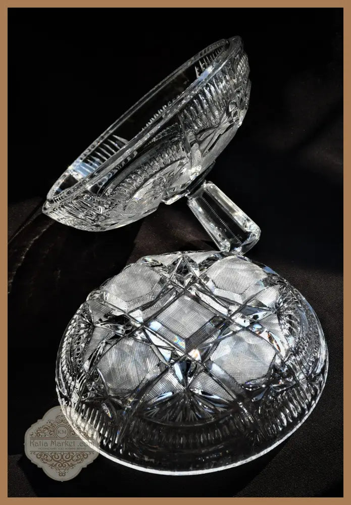 Кристална винтидж бомбониера (2 кг.) - antique