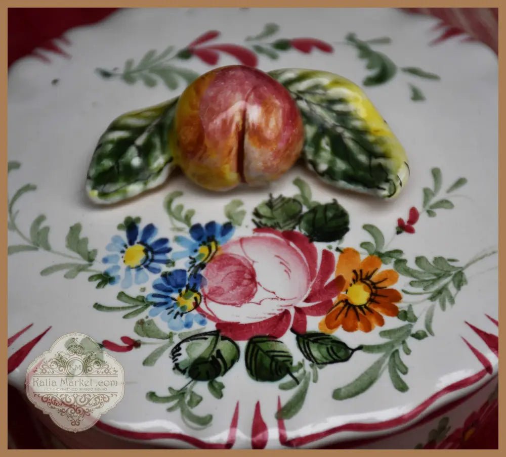 Кутия за бижута на Faïencerie D’Angoulême - Франция - antique