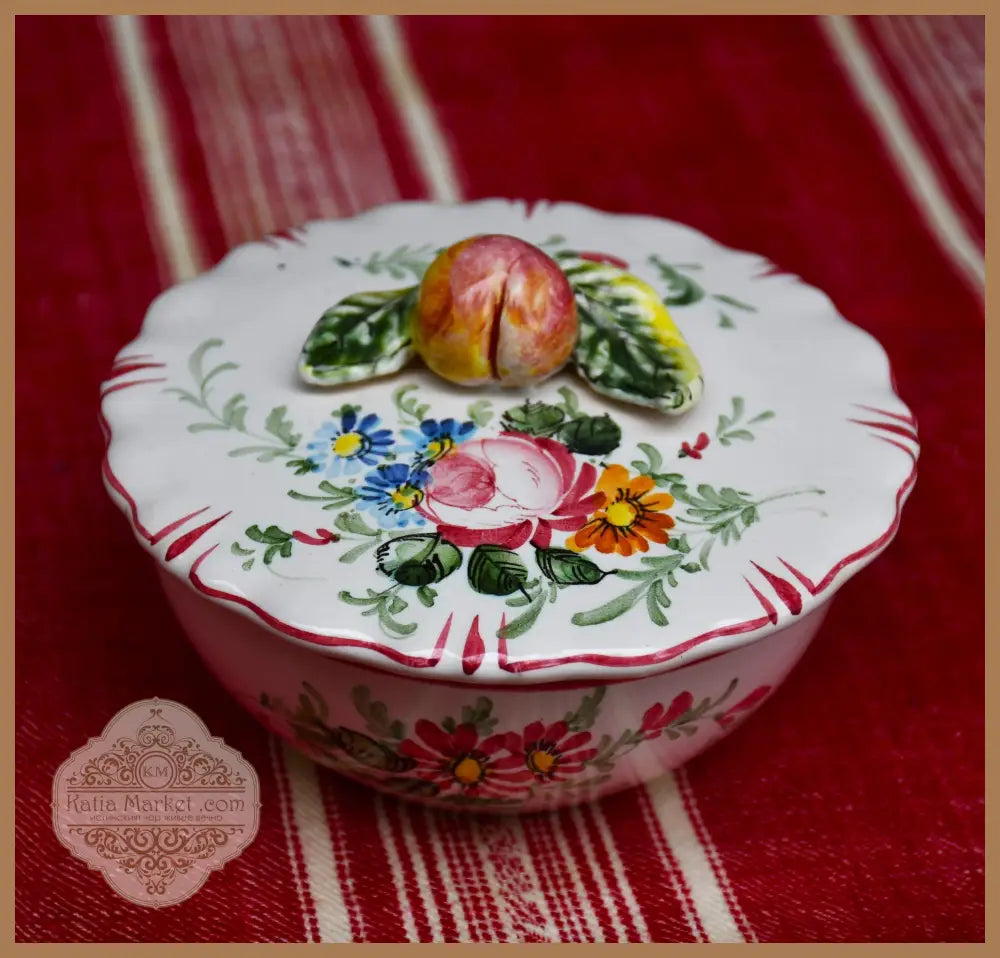 Кутия за бижута на Faïencerie D’Angoulême - Франция - antique