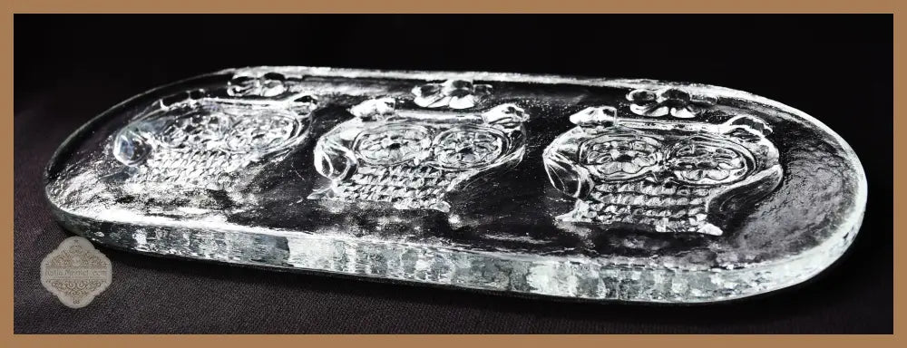 Масивна кристална дъска за сервиране - antique