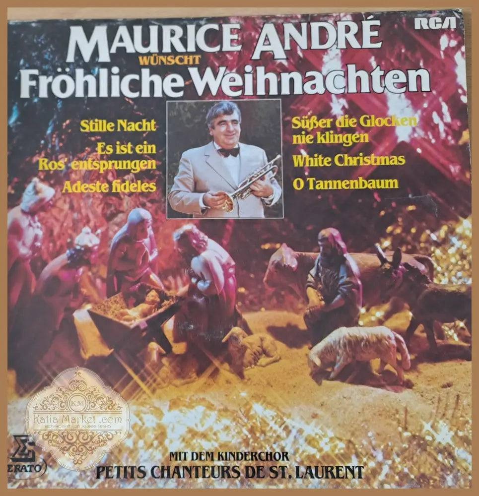 Maurice Andre wunscht Frohliche Weihnachten - antique