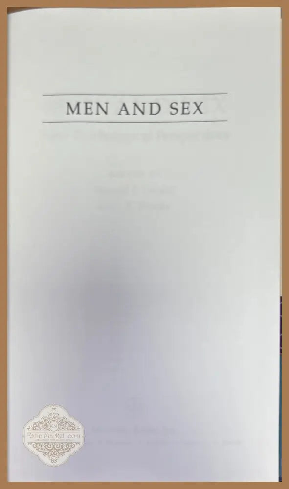 Men and sex - Ronald F. Levant Gary R. Brooks - Книги