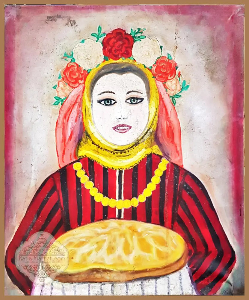Мома с пита- масло - Т. Георгиева - Картина