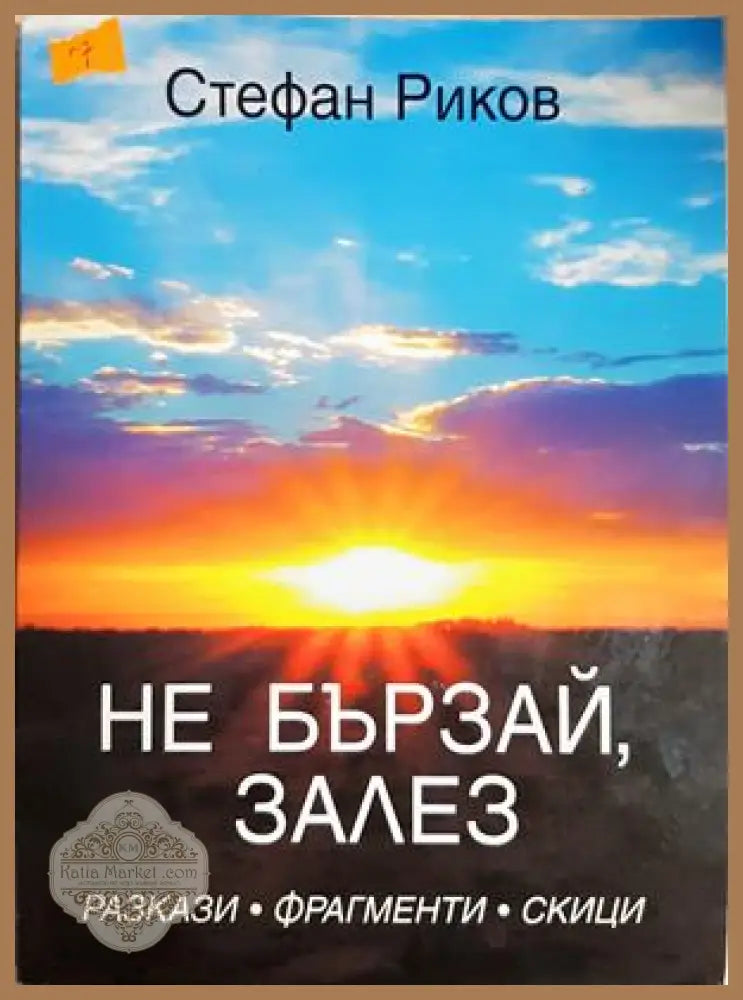 Не бързай залез - Стефан Риков - Книга