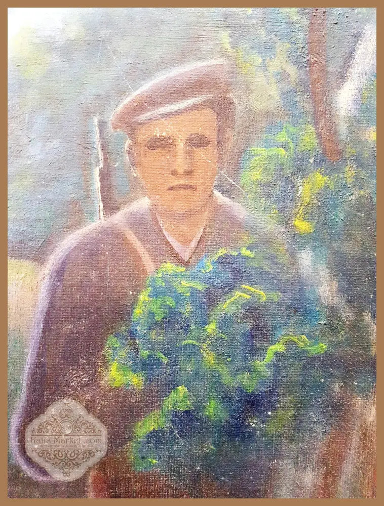 Нощна среща, масло от Г. Георгиев - Картина