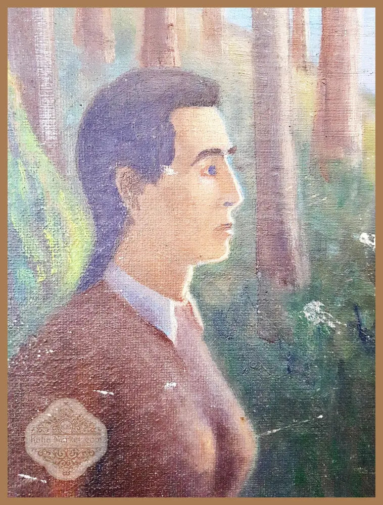 Нощна среща, масло от Г. Георгиев - Картина