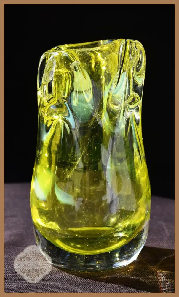 Органична ваза Tarbeklaas. Винтидж. Ръчна работа. - antique