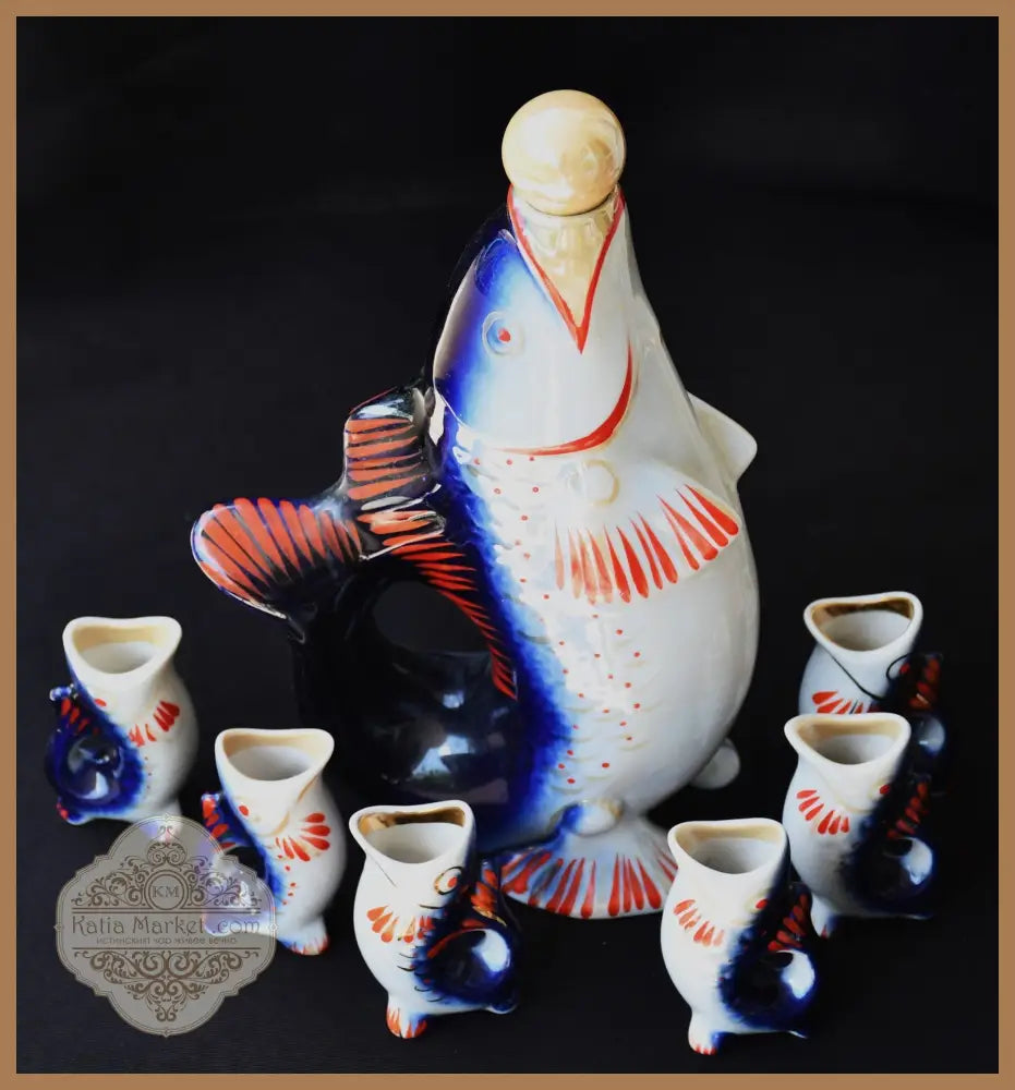 Оригинален сервиз за водка - СССР - antique