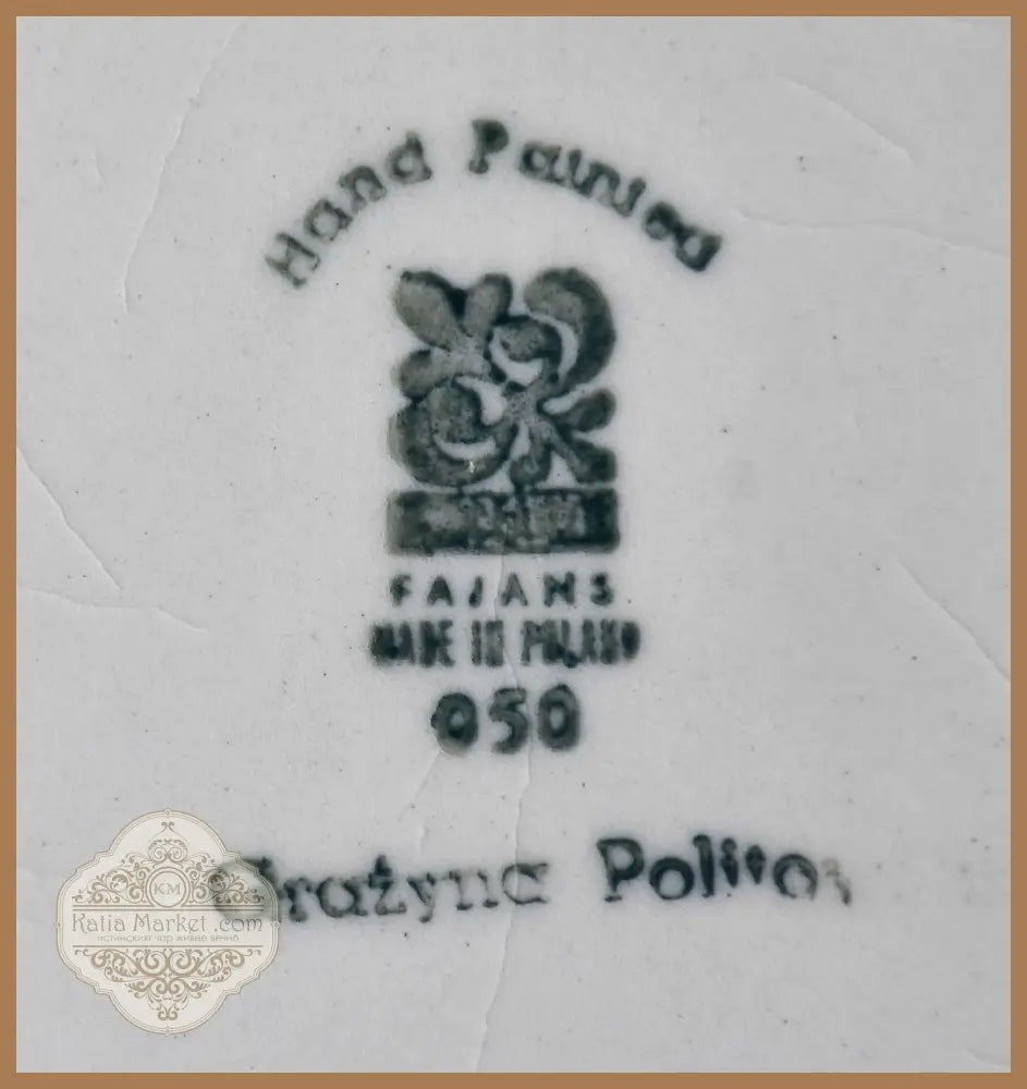 Пълен комплект ръчно рисувани чинии - antique