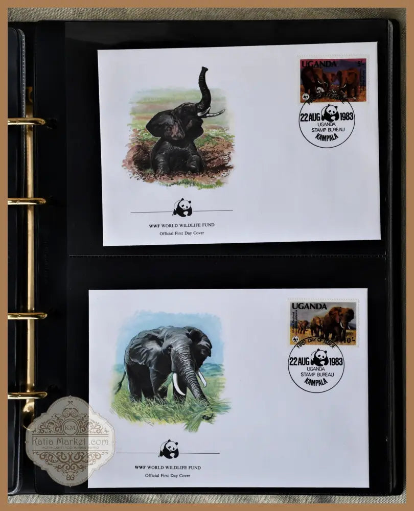 Пълен сет от WWF Conservation Stamp Collection - antique
