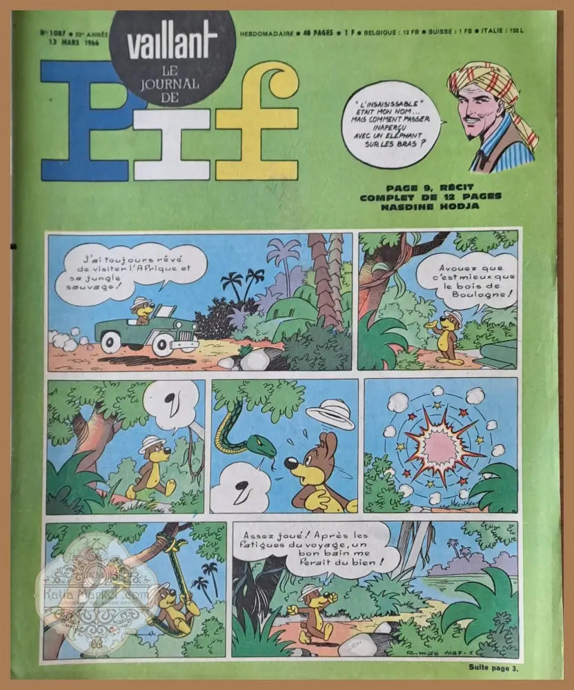 Pif - № 1087/13 Mars 1966 - Книги
